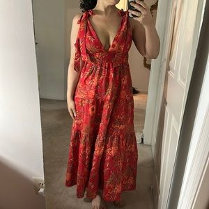 House of Harlow red floral dress. Size small, worn once